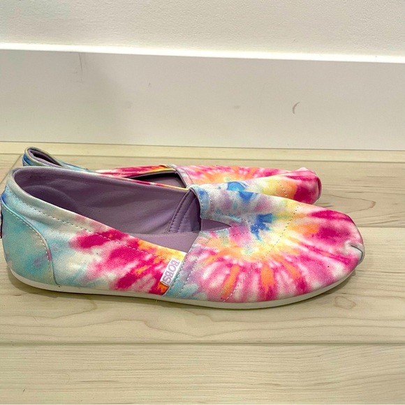 BOBS from Skechers Shoes - Bobs by Skechers Tie Dye Slip On Canvas Moccasin Flats